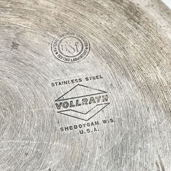 Vintage Vollrath Stainless Steel Stock Pot 8 Qt 9”x9” w/ Lid NSF USA - Picture 7 of 11